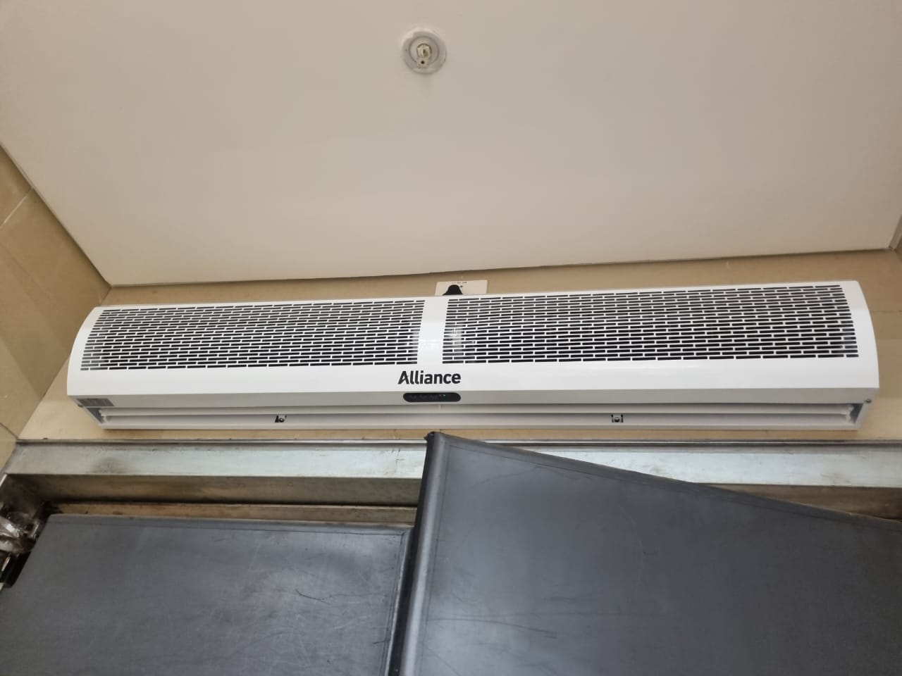Alliance air curtain — shopfront installation