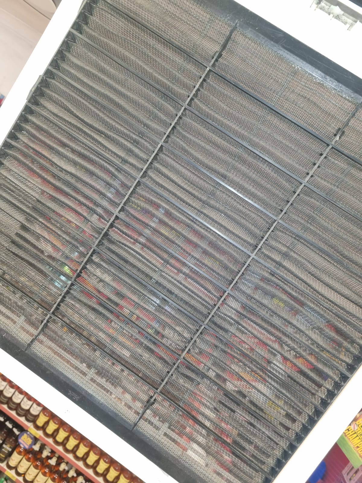 Evaporator coil — before chemical clean