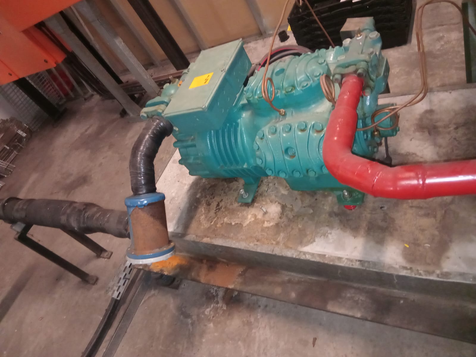 Bitzer semi-hermetic compressor — overhauled & repainted