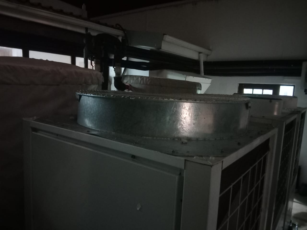 Plant-room fitted condenser cowls — fabricated to suit
